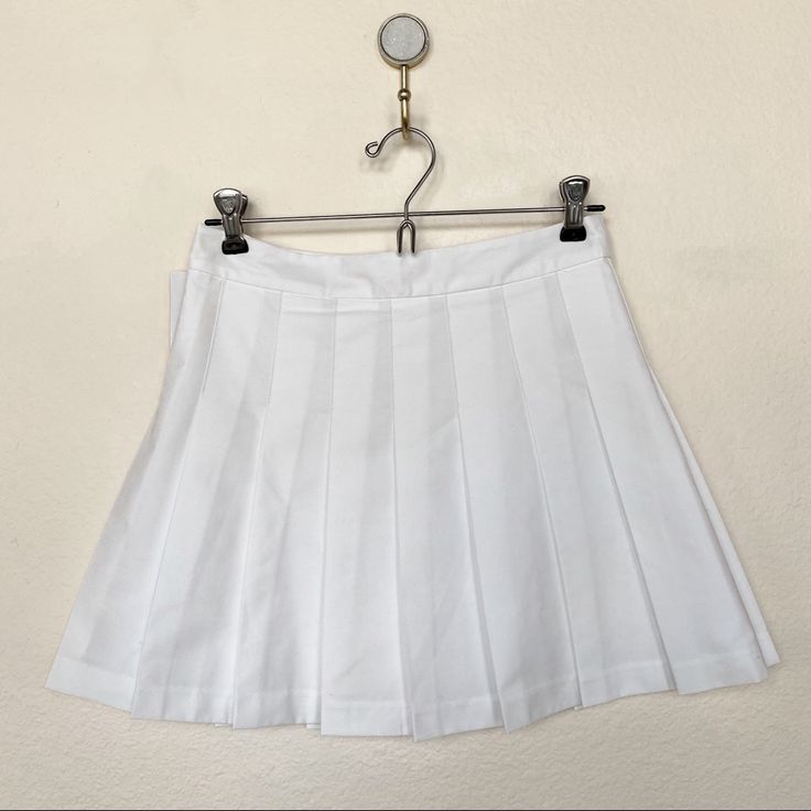 Brand New With Tags! Such A Cute Skirt For Spring And Summer. - Pleated - 15” Length - Zip Closure At Back - Lined Classic Skort For School, Classic School Skort, Classic Fitted Tennis Skirt For School, Classic White Tennis Skirt For Summer, White Bottoms For School In Spring, Classic Spring Skort For School, White Fitted Classic Skort, Classic White Tennis Skirt For Spring, Classic White Fitted Skort