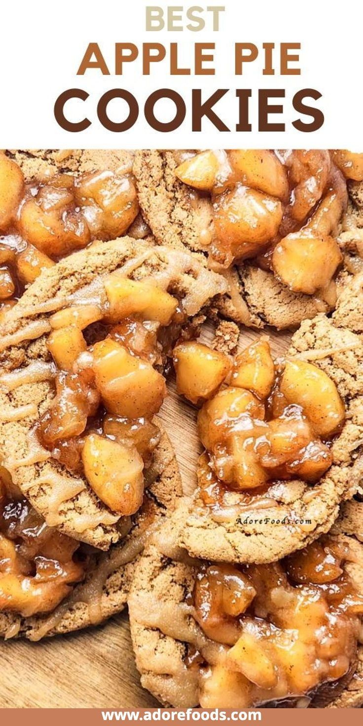 the best apple pie cookies are made with fresh apples and then baked in an oven