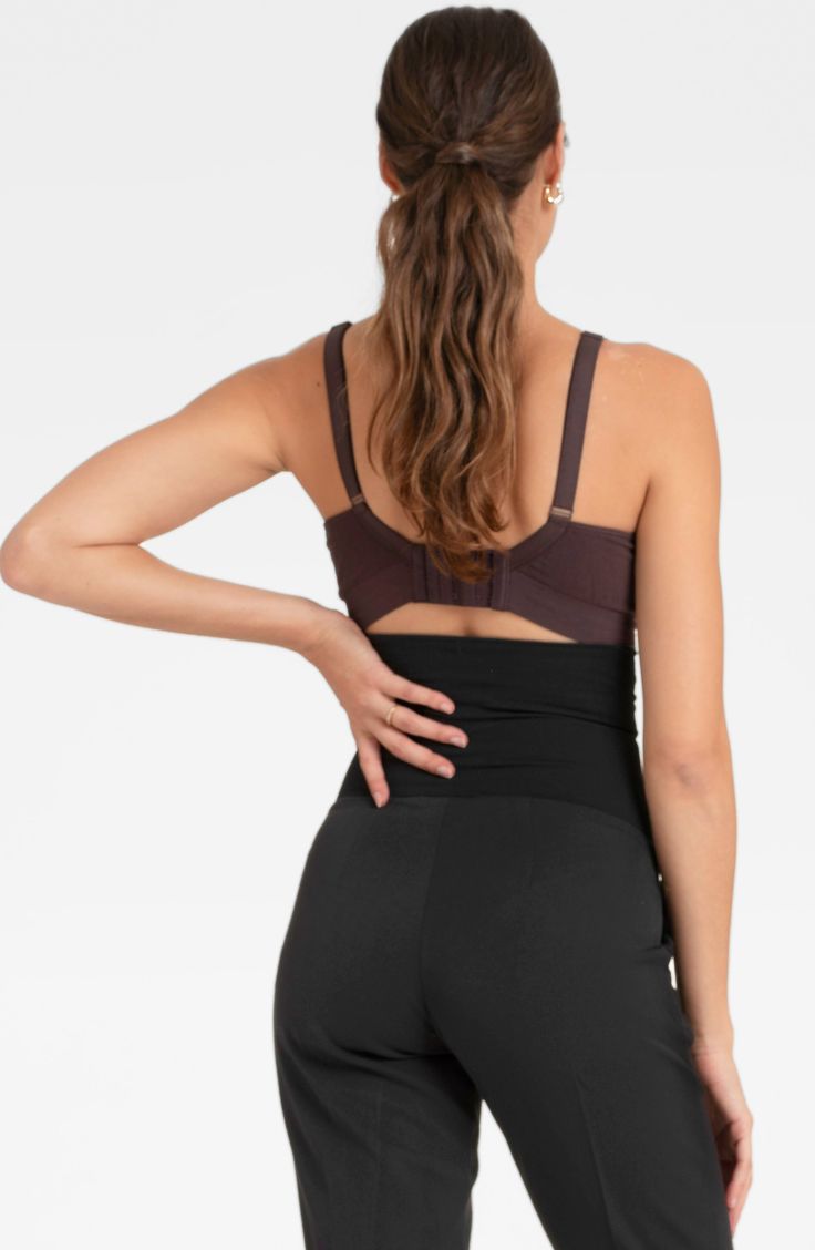 Designed with mid-level compression to smooth and support your post-baby body, these leggings are crafted from Seraphine's signature stretch twill fabric. Over-the-bump waistband Partially lined 64% polyester, 33% viscose, 3% elastane Machine wash, line dry Imported Fitted Bottoms With Built-in Bra For Pilates, Fitted Bump Friendly Leggings For Gym, Fitted Bump Friendly Leggings, Bump Friendly Fitted Leggings, Fitted Bump Friendly Bottoms For Pilates, Fitted Activewear With Built-in Padding And Full Coverage, Supportive Fitted Yoga Bottoms, Supportive Fitted Full Coverage Activewear, Fitted Bra-friendly Bottoms For Pilates