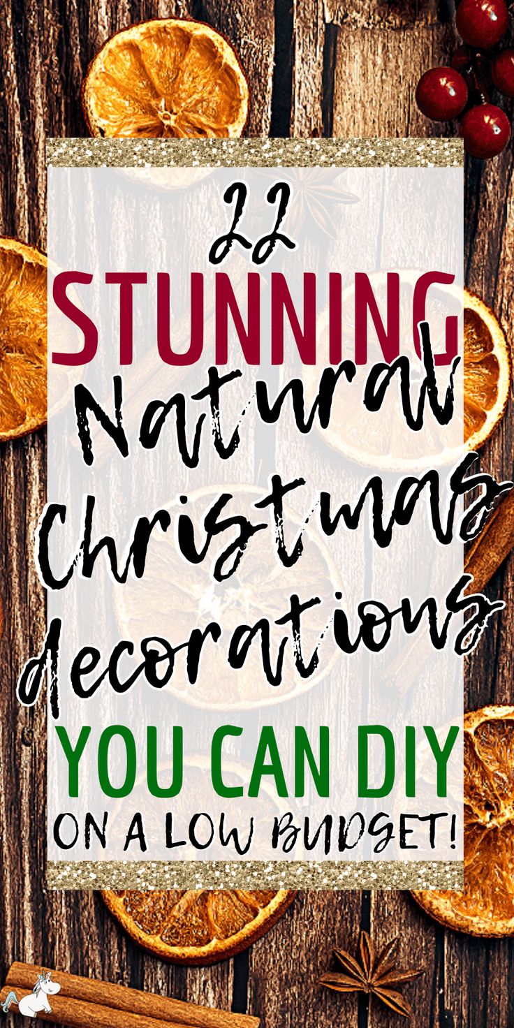 an orange slice and cinnamon on a wooden table with the words, stunning nativity christmas decorations you can diy on a low budget