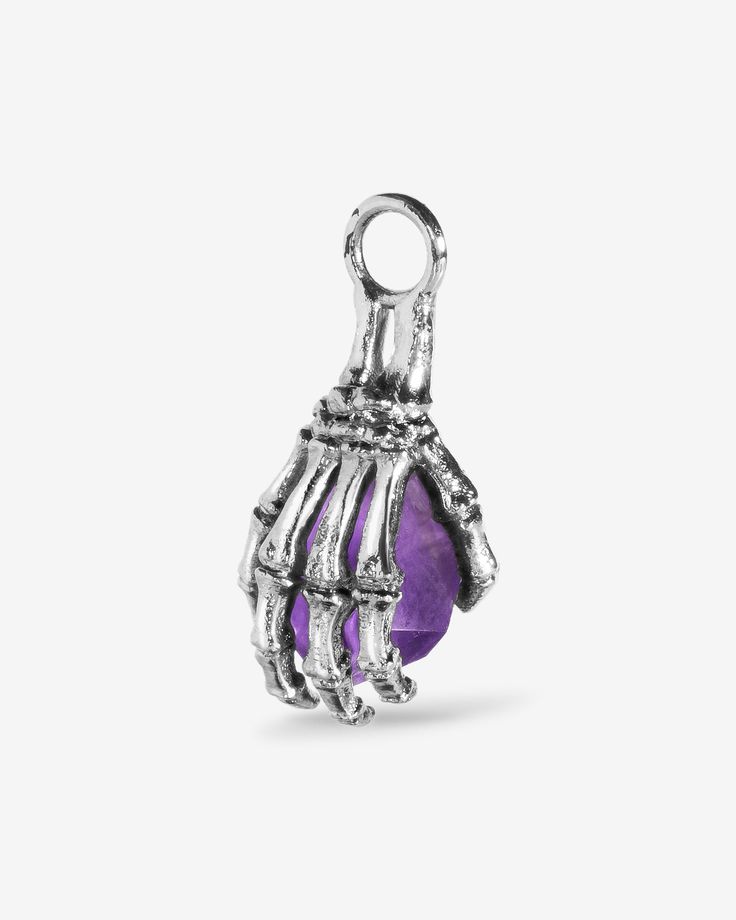 Reaper Charm-Charms- - - Ask & Embla Halloween Claw-shaped Jewelry Gift, Halloween Jewelry Gift With Claw Shape, Halloween Gift Jewelry With Claw Shape, Amethyst Charms Jewelry Gift, Amethyst Charms Jewelry For Gift, Gift Amethyst Charms Jewelry, Symbolic Amethyst Jewelry For Gift, Gothic Metal Charms Jewelry, Gothic Claw Shaped Jewelry Gift