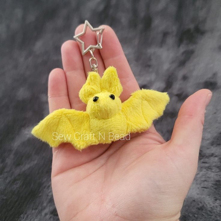 #bat #batplush #batplushie #batplushies #batlover #minibat #minibatplush #miniplushies #yellowbat #yellowbatplush #miniyellowbat #miniyellowbatplush #miniyellowbatplushie #sew #sewing #keychain #batkeychain #batplushkeychain #plush #plushie #miniplush #handmade #handmadewithlove #handmadeplush #smallshop #smallbusiness #rayofsunshine #sunshine Mini Plush Pattern, Easy Sewing Plushies, Diy Plush Keychain, Small Plushie Sewing Pattern, Bat Plush Pattern Free, Sewing Keychain Ideas, Bat Plush Pattern, Moth Diy, Bat Sewing Pattern