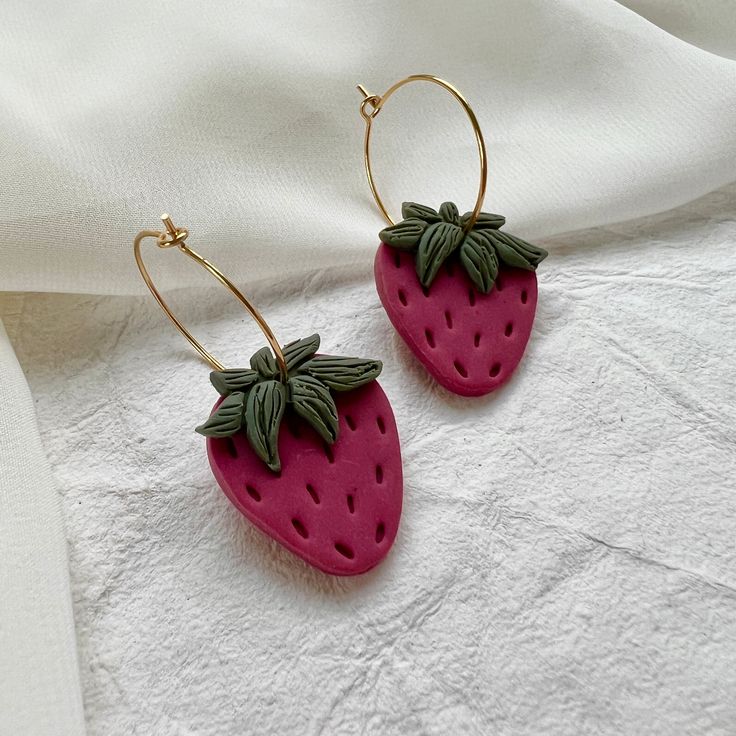 All earrings are crafted carefully by hand and are completely unique! Because of this, please allow for any slight variations and/or imperfections. All posts are nickel-free. For the newest designs, follow @madonesstudio on instagram! Small Hoop Handmade Earrings As Gift, Handmade Trendy Hoop Earrings For Gift, Unique Pink Earrings For Everyday, Unique Pink Earrings For Everyday Wear, Unique Red Jewelry For Everyday, Unique Red Jewelry For Everyday Wear, Pink Small Hoop Earrings For Gift, Red Hoop Earrings For Gift, Gift Red Nickel Free Hoop Earrings