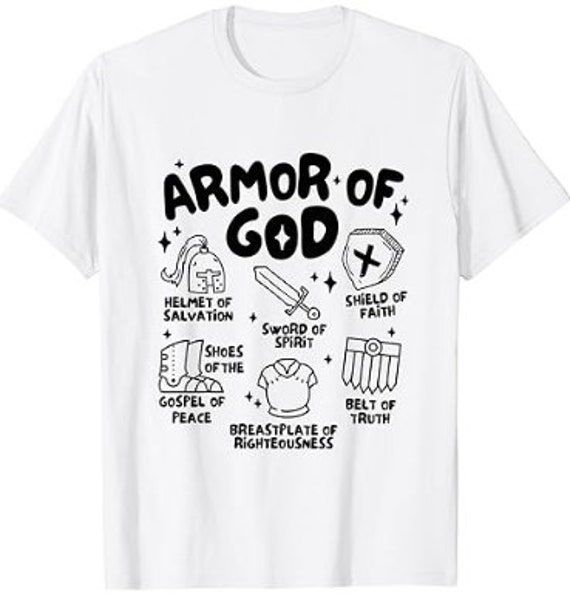 Armor of God- Cute Kids Christian Apparel by Jenn Co God Cute, Shield Of Faith, Armor Of God, Christian Apparel, Christian Clothing, Kids Tops, Magnolia, Gender Neutral, Kids Outfits