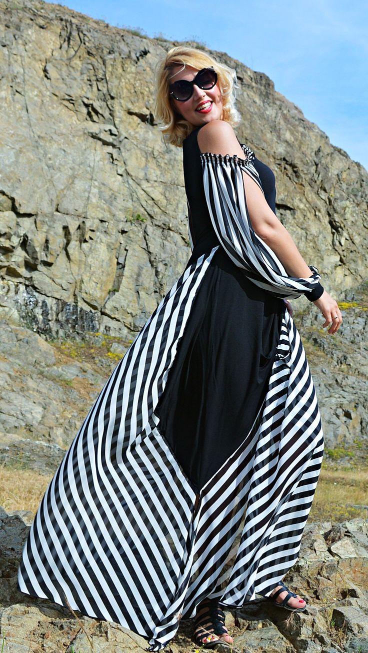 Just launched! Extravagant Striped Dress TDK265, Summer Maxi Dress, Black and White Dress, Striped Plus Size Dress, Summer Long Dress, WILDFLOWER https://www.etsy.com/listing/536644777/extravagant-striped-dress-tdk265-summer?utm_campaign=crowdfire&utm_content=crowdfire&utm_medium=social&utm_source=pinterest Bohemian A-line Dress With Flowy Skirt, Flowy Long Maxi Dress In Breezy Style, Flowy Breezy Long Maxi Dress, Chiffon A-line Maxi Dress For Casual Occasions, Bohemian A-line Maxi Dress For Evening, White Flowy Bohemian Chiffon Dress, Breezy Flowy Long Maxi Dress, Casual Chiffon A-line Maxi Dress, Flowy White Bohemian Chiffon Dress