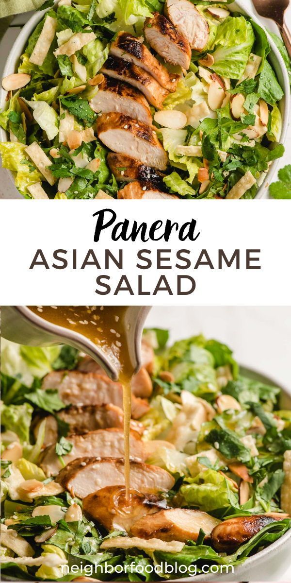 Asian Sesame Salad, Asian Sesame Dressing, Sesame Salad, Asian Salad Recipe, Asian Inspired Salad, Asian Chicken Salads, Sesame Dressing, Salad Dressing Recipes Homemade, Asian Salad