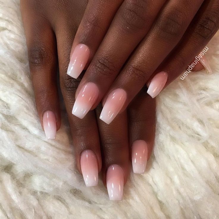 Nails On Dark Skin, Pink And White Nails, Milky Nails, French Tip Nail Designs, Skin Hand, Her Nails, Tip Nails, Dark Nails, Girls Nails