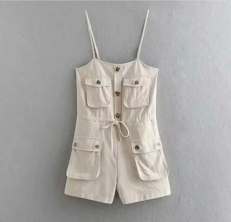 47983703720214|47983703752982|47983703785750 Trendy Beige Jumpsuits And Rompers For Summer, Trendy Beige Summer Jumpsuits And Rompers, Trendy Beige Summer Jumpsuit/romper, Summer Jumpsuits And Rompers With Spaghetti Straps And Pockets, Summer Jumpsuits With Spaghetti Straps And Pockets, Chic Summer Overalls With Buttons, Trendy Summer Overalls With Buttons, Summer Cotton Jumpsuits And Rompers With Buttons, Trendy Summer Overalls