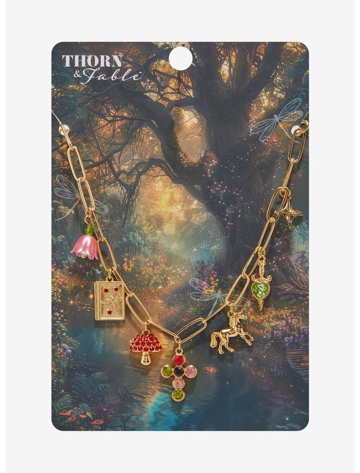 Thorn & Fable Unicorn Mushroom Book Charm Necklace | Hot Topic Mushroom Book, Right Arrow Icon, Book Charm, Location Icon, Detailed Jewelry, Accessories Jewelry Necklace, Show Off, Hot Topic, Charm Necklace