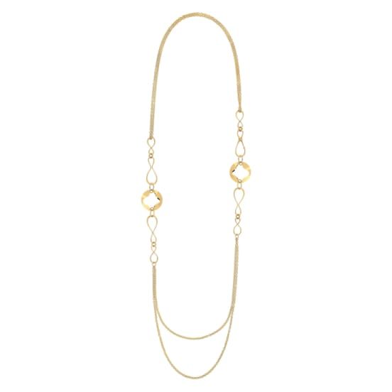 The most iconic collection,  to celebrate 100 years of history Timeless Gold-tone Oval Link Necklace, Elegant Jewelry With Delicate Oval Link Chain, Elegant Gold Oval Link Chain Necklace, Elegant Yellow Gold Round Chain Necklace, Elegant Long Gold Chain Necklace, Formal Double Strand Cable Chain Necklace, Formal 14k Gold Double Strand Necklace, Timeless Gold Necklace With Cable Chain, Elegant Yellow Gold Link Chain Necklace