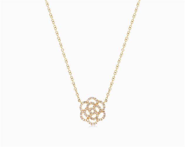 14K Yellow Gold Flower Motif Diamond Necklace. Flower Diamond Necklace with brilliant cut diamonds prong-set on a gold setting. This exsquite design is classic and trendy look for every day wear.Designed with a signature clasp for a perfect adjustable fit. Its is a perfect girf for a special occasion. aka Diamond Necklaces Elegant Flower Shaped Jewelry With Single Cut Diamonds, Elegant Flower-shaped Jewelry With Single Cut Diamonds, Formal Flower Shaped Jewelry With Pave Setting, Luxury Diamond Necklace With Flower Shape For Anniversary, Elegant Diamond Necklace With Brilliant Cut In Flower Shape, Elegant Flower Shaped Brilliant Cut Diamond Necklace, Luxury Flower-shaped Diamond Necklace For Anniversary, Elegant Flower-shaped Brilliant Cut Diamond Necklace, Fine Jewelry Diamond Necklace With Flower Shape