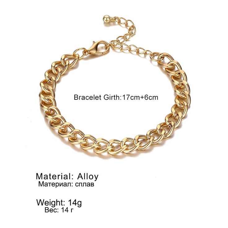 Punk Rock Thick Chain Bracelet for Women Retro Street Geometric Lock Charm Bracelet JewelryModel Number:4001149678539 Chain Bracelet For Women, Couple Jewelry, Cuban Chain, Bracelet For Women, Punk Rock, Chain Bracelet, Bracelets For Men, Heavy Metal, Bangle Bracelets