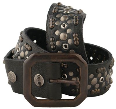 Red Monkey Design - "LOVE GUN" Studded Belt in Black Buffalo Cool Belts, Cool Belt, Red Monkey, Monkey Design, Studded Bag, Street Fashion Men Streetwear, Branded Belts, Real Leather Jacket, Studded Belt