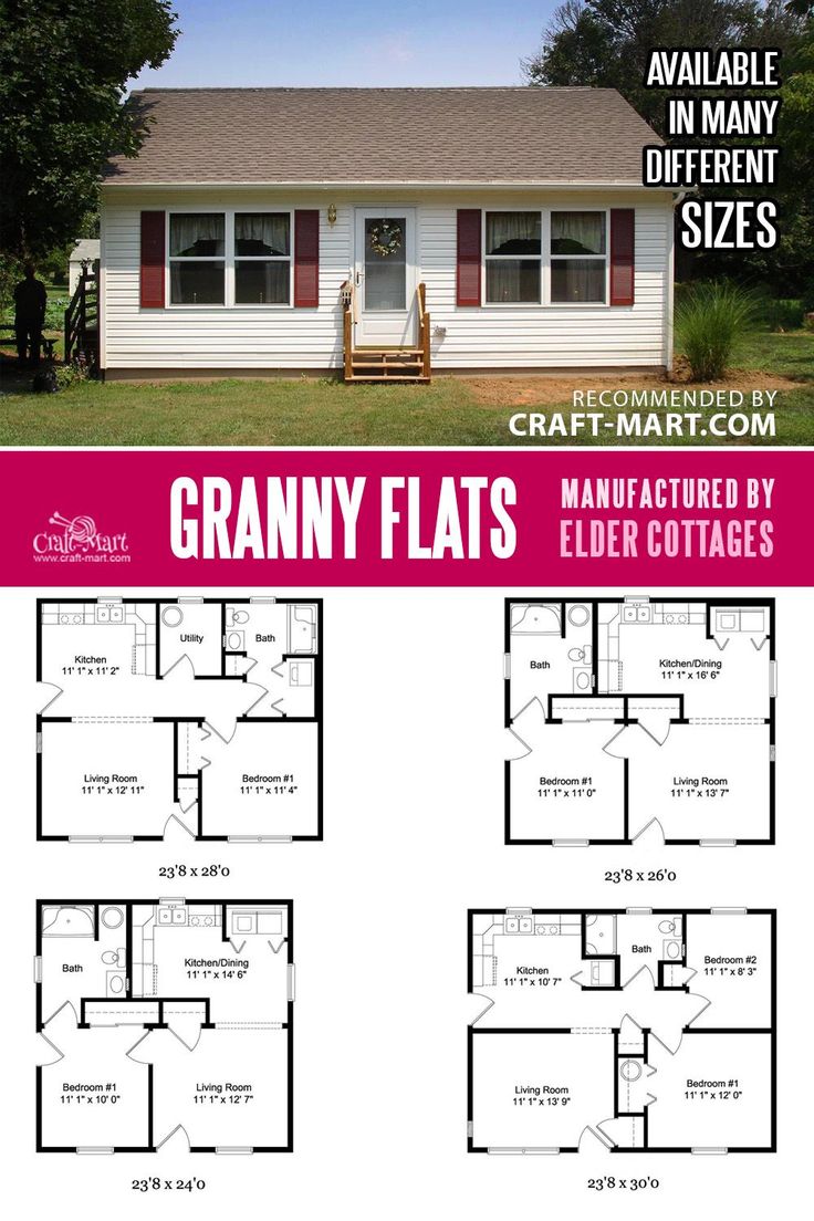 two story house plans with the floor plan for granny flats