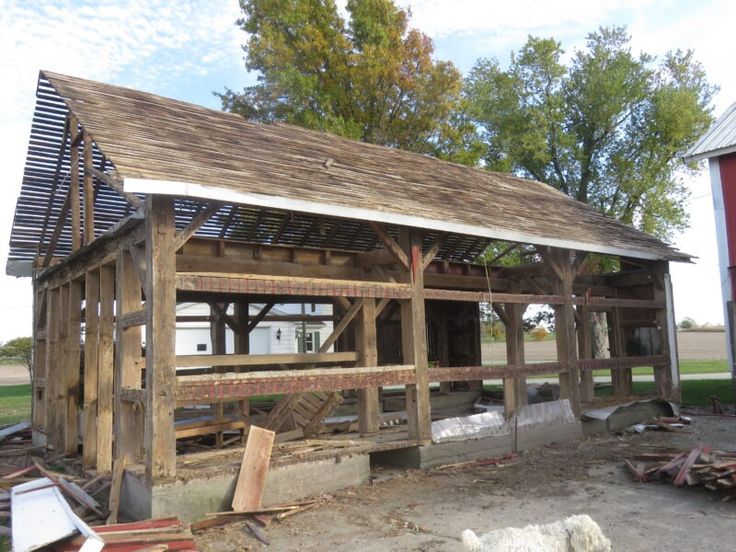 an old barn that is being renovated