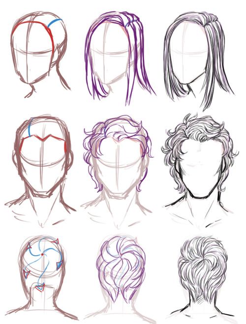 the different hairs and head shapes for each character in this video, we are going to draw