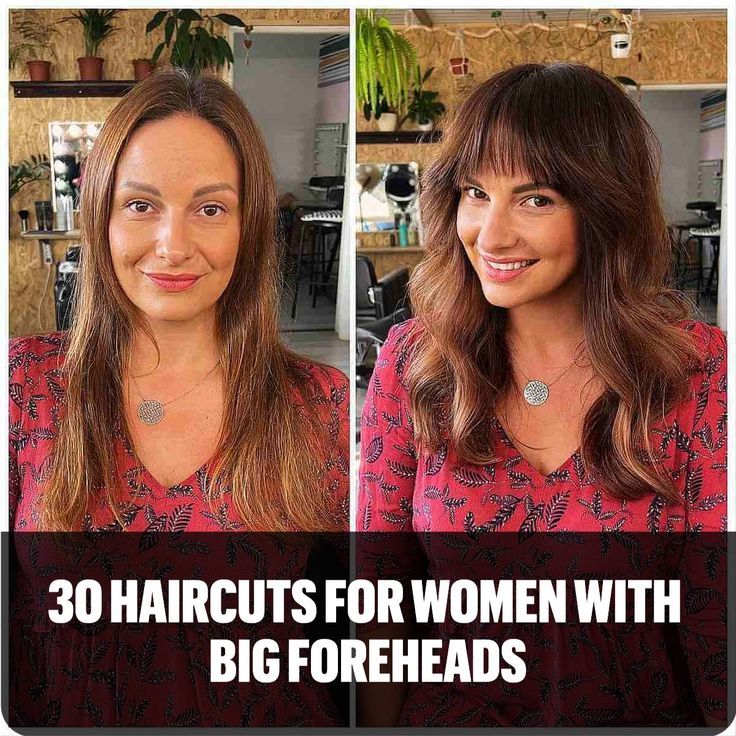 Brunette Shag with Thin Fringe Long Bangs With Face Framing, Fringe For High Forehead, Bangs For Broad Forehead, Haircuts Large Forehead, Bangs Receding Hairline, Hairstyles For Women With Receding Hair, Curtain Bangs To Hide Forehead, Hair Ideas Big Forehead, Fringe High Forehead