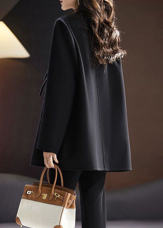 Elegant Black Solid Chinese Button Wool Coats SpringFabric: 85% WoolSize & Fit: Fit: This garment fits true to size.Length: Size XL measures 30.03"from shoulder to hemBust: Great for any cup size. Waist: Loose Fit. Comfortable room throughout midsection.Hip: Loose Fit - room for hips. Hand Wash Cold. Chinese Button, Spring Red, Wool Coats, Spring Fabric, Comfortable Room, Cup Size, Black Solid, Wool Coat, Custom Made