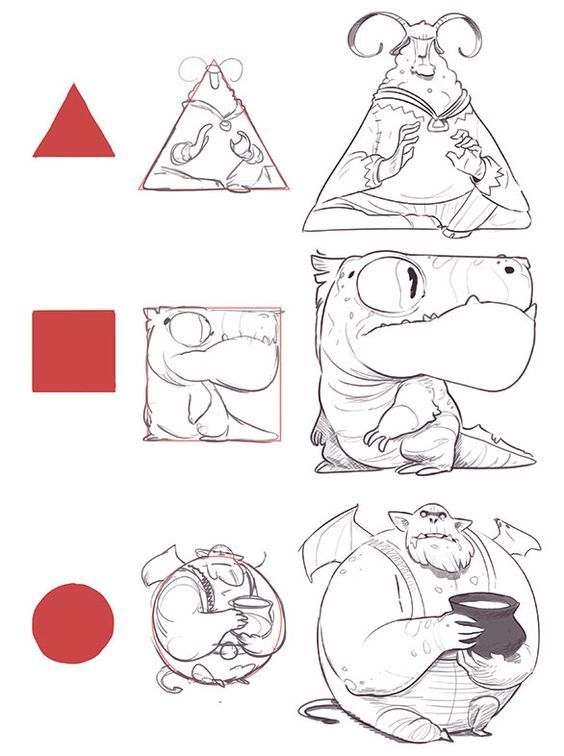 the instructions for how to draw cartoon characters