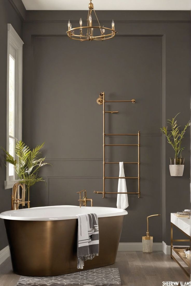 Urbane Bronze, Sherwin Williams, 2024 Revamp, interior design Urbane Bronze Color Palette, Sherwin Williams Urbane Bronze, Urbane Bronze Sherwin Williams, Bronze Color Palette, Interior Design Colorful, Bronze Bedroom, Urbane Bronze, Urban Bronze, Bronze Furniture