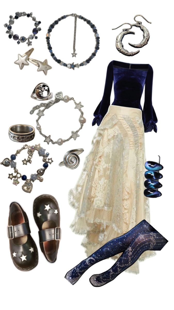 Celestial Moon Star Witch Outfit 🌌 #moon #star #witch #witch #outfit #outfits #outfitideas #witchyoutfit #staroutfits #moonligjt #moonwitch Witch Core Outfits, Star Witch, Celestial Witch, Steampunk Heart, Witch Core, Moon Witch, Witch Fashion, Witch Outfit, Sea Witch