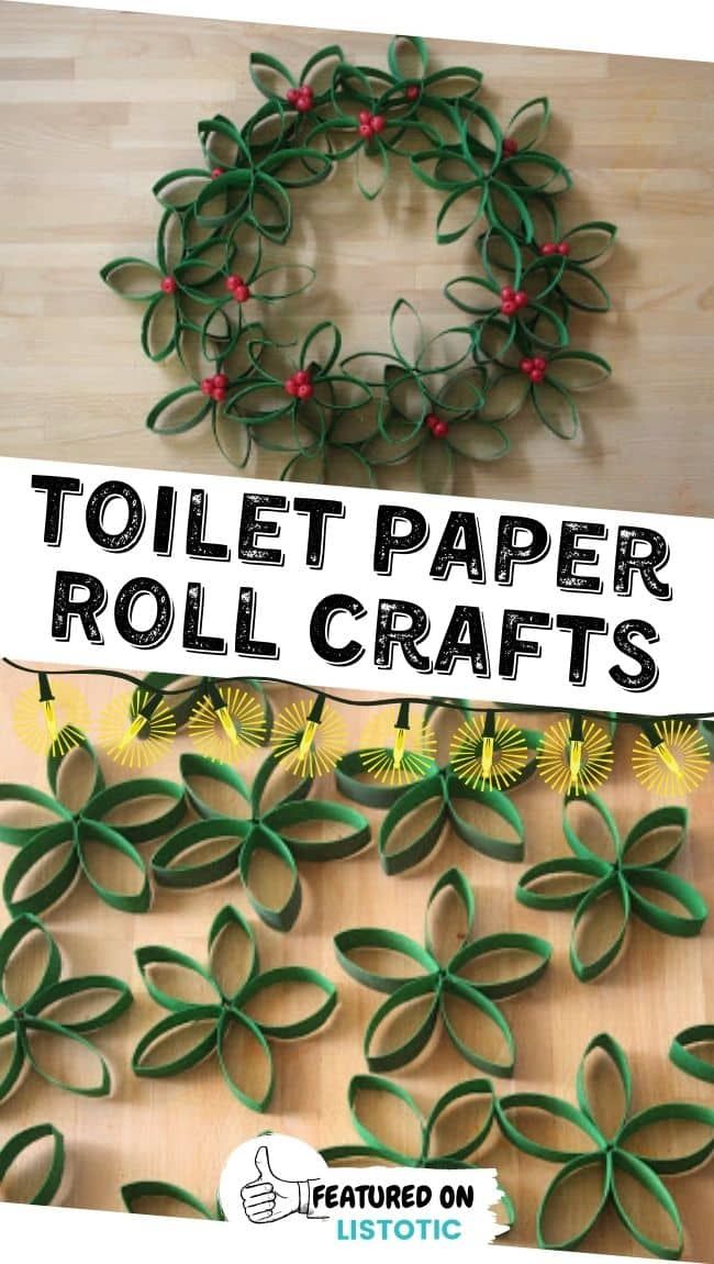 toilet paper roll crafts for kids with instructions to make them look like they are in the woods