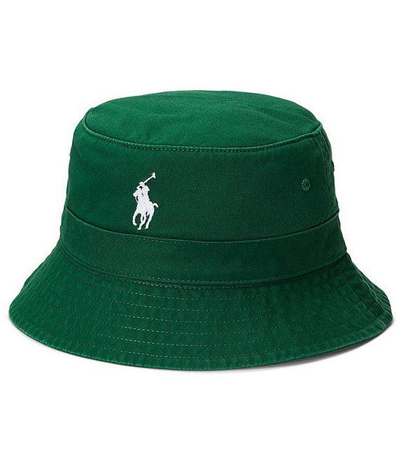 Polo Ralph Lauren Chino Bucket Hat | Dillard's Classic Spring Hats With Embroidered Logo, Classic Spring Hat With Embroidered Logo, Adjustable Solid Hats With Cotton Sweatband, Adjustable Hat With Cotton Sweatband, Casual Solid Color Canvas Hats, Classic Hat With Embroidered Logo, One Size Fits Most, Classic Beach Baseball Cap With Curved Brim, Classic Hat With Embroidered Logo, One Size, Embroidered Logo Beach Visor Hat