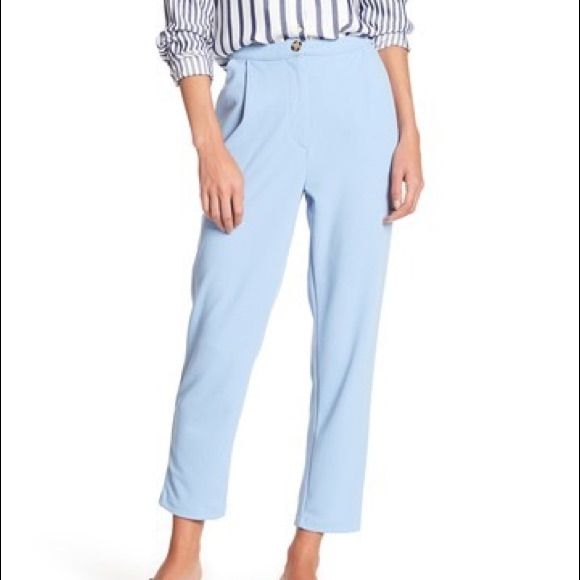 Gorgeous Powder Blue High Waisted Culotte Pants From Nordstrom Rack Nwt Size Medium. Fabric Feels Luxurious And Has Lots Of Stretch. Can Be Dressed Up Or Down. Item Comes From A Smoke-Free Home With Pets. If You Have Any Questions, Please Ask. Thanks For Looking! Casual Blue Pants For Office, Casual Blue Pants For The Office, Elegant Light Blue Stretch Bottoms, Blue High Waist Bottoms For Office, Blue High-waisted Bottoms For Office, High Waist Blue Bottoms For Business Casual, Casual Blue Bottoms For Office, High Waist Blue Office Bottoms, Light Blue High Waist Workwear Pants