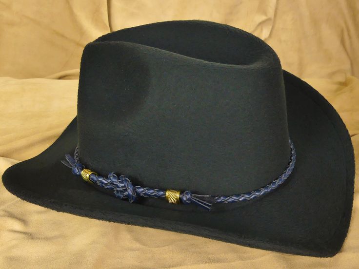 hat band, cowboy hat band concho, custom hat band, hat bands women, leather hat band, western hat band, concho hat band, hat bands, cowboy hat band men,  leather hat bands, hat bands for we, mens hat band, Are unique hat bands important in men's fashion? Yes, they are absolutely perfect fashion accessories for men. A unique handcrafted hat band can revive a dull outfit and light up your day. To get a stylish and elegant look, add this fashionable black leather band to your hat. Black matches eve Western Black Hat Band For Western-themed Events, Adjustable Short Brim Hat Bands For Ranch, Western Black Hat Bands For Country Events, Western Style Black Hat Bands For Country Events, Classic Adjustable Hat Bands For Western-themed Events, Adjustable Black Hat Band For Rodeo, Black Country Style Hat Band For Ranch, Classic Fitted Hat Bands For Festivals, Adjustable Black Hat Bands For Riding