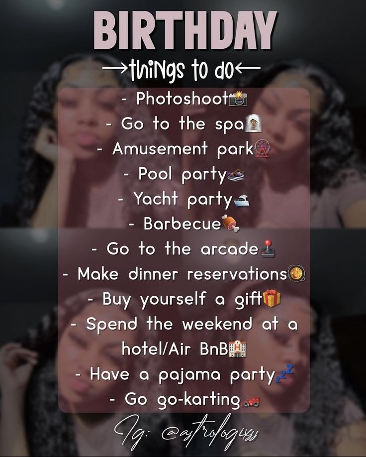 Count Down Names For Birthday, What To Do For 19th Birthday, What To Do For Your 19th Birthday, 20th Birthday Plans Ideas, Things To Do For Your Sweet 16, Things To Do For Your 17th Birthday, Things To Do For 15th Birthday, Things To Do For Sweet 16, Things To Do For 19th Birthday