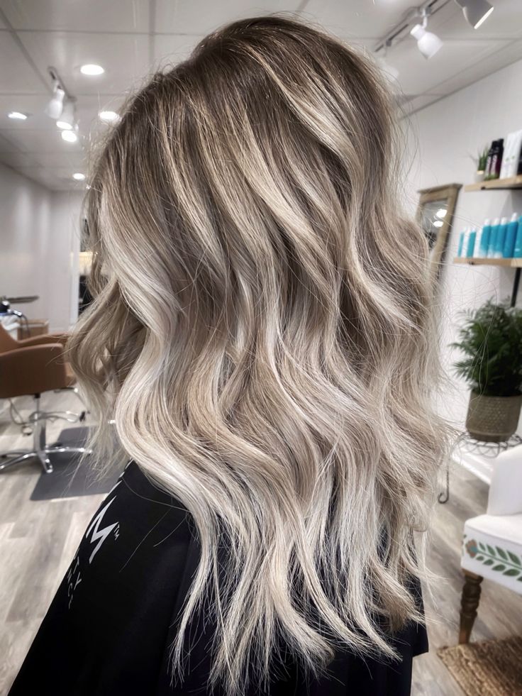 High contrast High Baylage Hair, Blonde With Root Melt And Lowlights, Blond Balayage On Dark Blonde Hair, Hi Contrast Balayage, New Hair For 2023, Blonde With Smudged Roots And Lowlights, High Contrast Platinum Blonde, Dark Blonde Hair With Dark Lowlights, High Contrast Blonde Hair