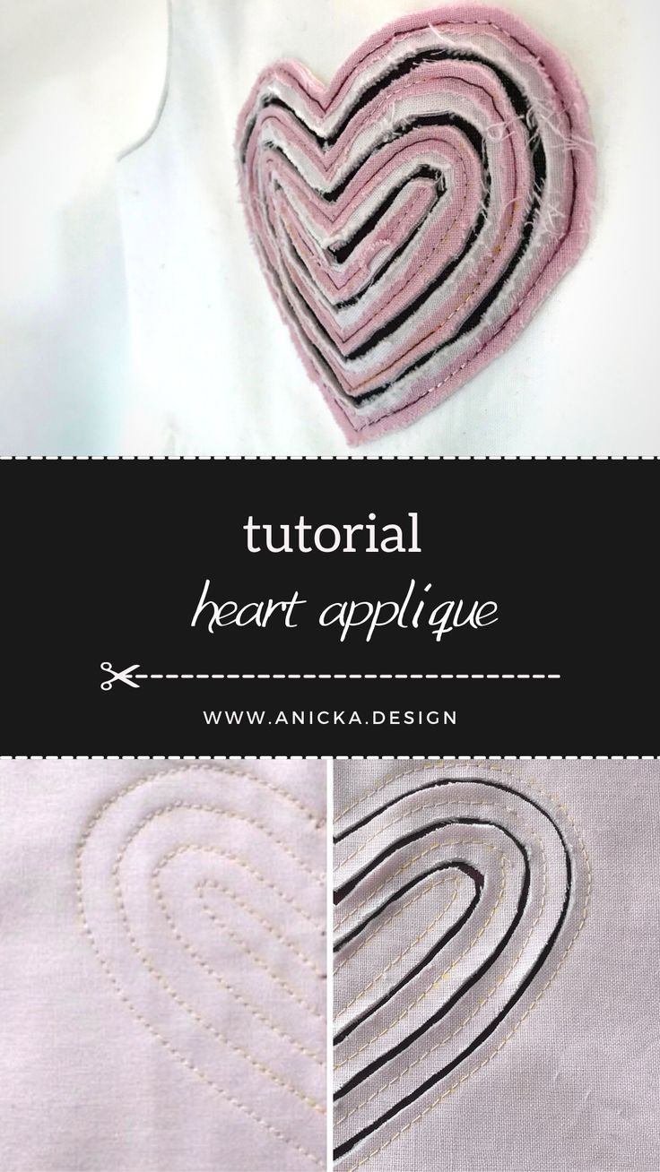 White-pink heart shaped fabric applique sewn to a white dress. Stitch And Slash, Faux Chenille, Scraps Of Fabric, Heart Applique, Diy Heart, Stretch Cotton Fabric, Easy Sewing Patterns, Sewing Projects For Beginners, Diy Sewing Projects