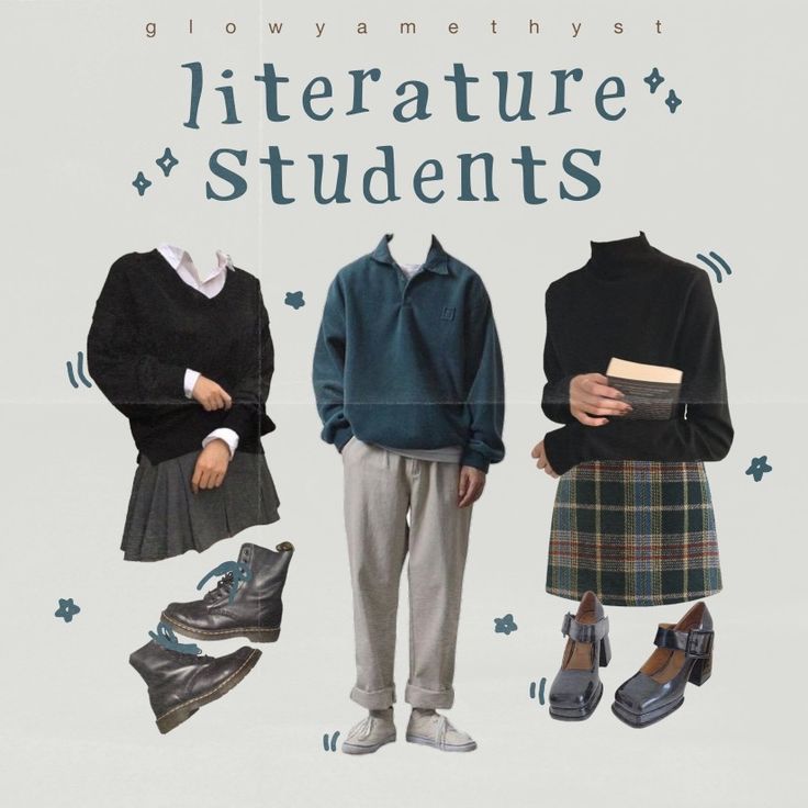 Literature Major Aesthetic Outfit, Literature Student Aesthetic Outfit, Dark Academia Majors, Majors As Outfits, English Major Outfit, English Major Aesthetic Outfit, Students Aesthetic, Literature Student, Final Major Project