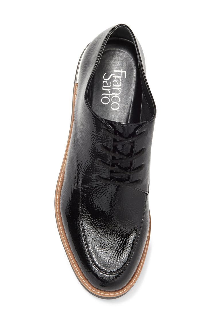 With modern materials, this lightweight lug sole derby is an easy way to polish up any casual fit. 1 1/2" heel, 1/2" platform Round apron toe Lace-up closure Synthetic upper, lining and sole Imported Patent Leather Platform Oxfords For Work, Workwear Patent Leather Platform Oxfords, Office Patent Leather Platform Oxfords, Lace-up Lug Sole Oxfords For Work, Lace-up Oxfords With Lug Sole For Work, Trendy Oxfords With Lug Sole For Formal Wear, Trendy Formal Oxfords With Lug Sole, Modern Lace-up Shoes With Lug Sole For Work, Modern Workwear Lace-up Shoes With Lug Sole