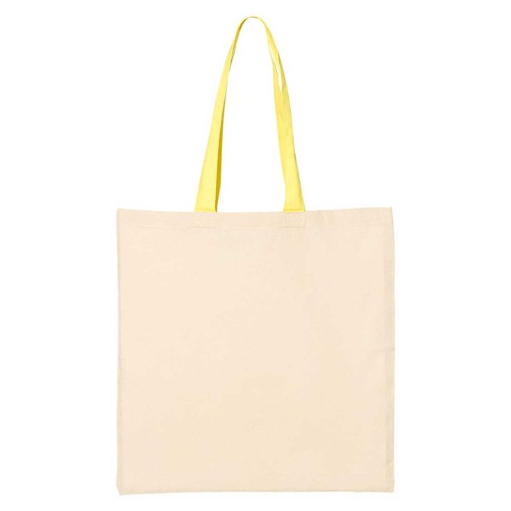 Elevate your brand with our eco-friendly custom cotton tote bag. Made from 100% natural cotton, this spacious 15" x 16" tote features sturdy self-fabric handles for comfortable carrying. Perfect for shopping, the beach, or as a promotional giveaway, this versatile bag offers ample room for your custom design. Make a positive impact while promoting your business with this stylish and sustainable choice. Features: Eco-friendly Cotton Spacious 15"W x 16"H Sturdy self-fabric handles | Totes | Cotton Yellow Cotton Tote Canvas Bag, Yellow Cotton Canvas Gift Bag, Yellow Cotton Canvas Tote Bag, Yellow Cotton Canvas Bag For Summer, Eco-friendly Cotton Beach Bag For Everyday, Eco-friendly Canvas Tote Bag With Reinforced Handles, Natural Cotton Canvas Bag With Eco-friendly Ink, Cotton Shopping Bag With Reinforced Handles, Yellow Cotton Canvas Shopping Bag