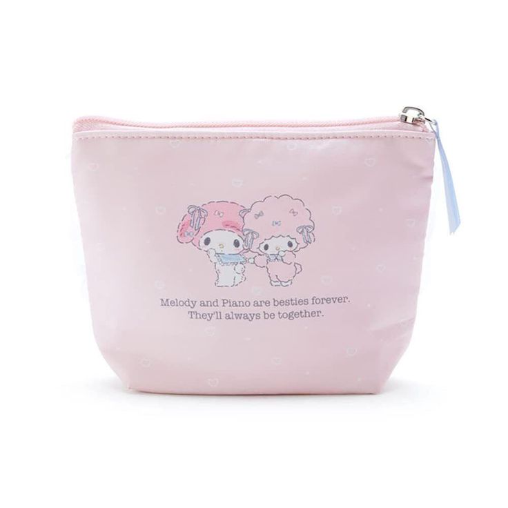 The best way to stay kawaii and organized at the same time is by using these cute pouches! You can store anything from small accessories, cosmetics, snacks, or even money. Make sure to keep any of these mini kawaii pouch bags on hand at all times so you don't forget anything important! This Sanrio pouch features a pastel illustration of My Melody and My Sweet Piano! Cute Pouch Pencil Case For Gift, Pink Pouch For Daily Use Cosmetic And Toiletry Storage, Pink Pouch For Daily Cosmetic And Toiletry Storage, Pink Cosmetic Storage With Removable Pouch, Pink Cosmetic And Toiletry Storage Pouch For Daily Use, Pink Kawaii Bag With Zipper Pouch, Cute Pink Zipper Pouch Cosmetic Bag, Cute Pink Zipper Cosmetic Bag, Cute Pink Cosmetic Bag With Zipper