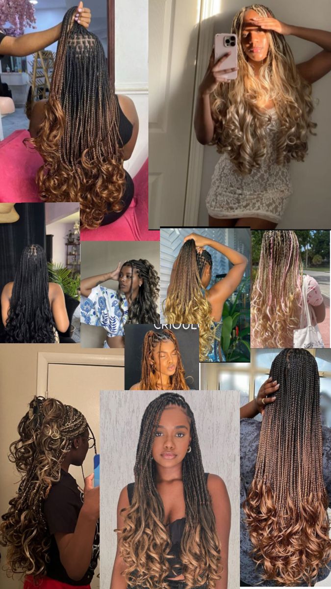 Morning Before School, Intricate Hairstyles, French Curls, Winter Glam, Short Box Braids Hairstyles, French Curl, Goddess Braids Hairstyles, Quick Natural Hair Styles, Friends Hair