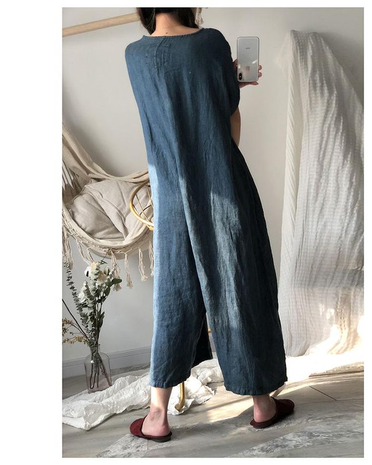 simplelinenlife-Linen-Summer-Women-Casual-Pants Women Casual Pants, Linen Summer, Organic Colors, Pants Loose, Pants With Pockets, Women Pants, Loose Style, Women Pants Casual, Linen Fabric