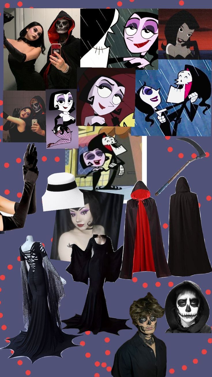 a collage of photos with different costumes and characters on them, including dracula, jack skellingy, jack skellingy