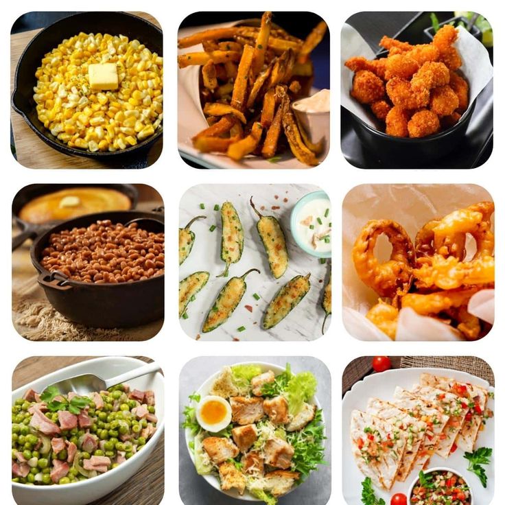 many different types of food are shown in this collage