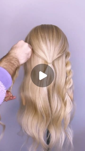 Half Up Half Down Hairstyles Video Tutorial, Half Up Do Hairstyles For Weddings, Homecoming Hairstyles Half Up Half Down Tutorials Easy, Curly Hair Partial Updo, Up Dos For Curly Medium Hair, Wedding Hairstyles Half Up Half Down Side Simple Hair Tutorials, Half Up Half Down Hairstyles How To, Half Up Half Down Twist Tutorial, Half Up Twist Hairstyle Tutorial