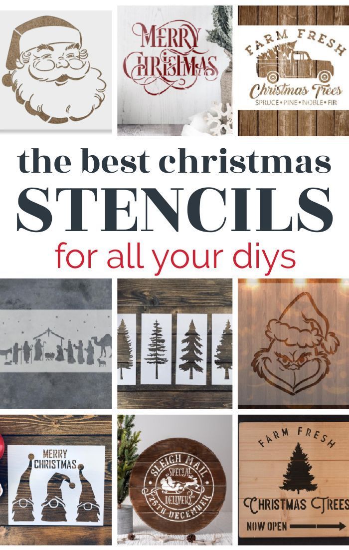 the best christmas stencils for making christmas signs from wood to metal and more