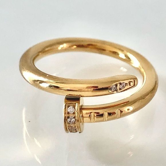 New. Nail Ring Band . Perfect For Everyday Wear If You Love Fashion Luxury . High Quality Jewelry . 18k Gold Plated And Stainless Steel. Brilliant Zirconia Stones . Water Resistant. Does Not Tarnish. Unisex. Choose Your Regular Size. February Gemstone, Matching Ring Set, Fossil Ring, Pink Stone Rings, Moon And Star Ring, Gold Nail, Zirconia Rings, Nail Ring, New Nail