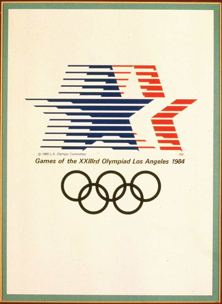 an olympic poster with the logo for the games of the xxiird olympics