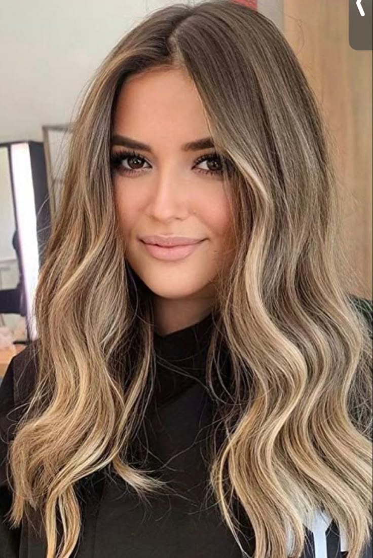 Hair Color For Latinas Skin Brown Eyes, Balayage Hair Honey Blonde, Blonde To Dark Hair Before And After, Balayage Hair Blonde Dark Roots, Level 7 Hair, Level 7 Hair Color, Beige Hair Color, Hair Color With Highlights, Color With Highlights