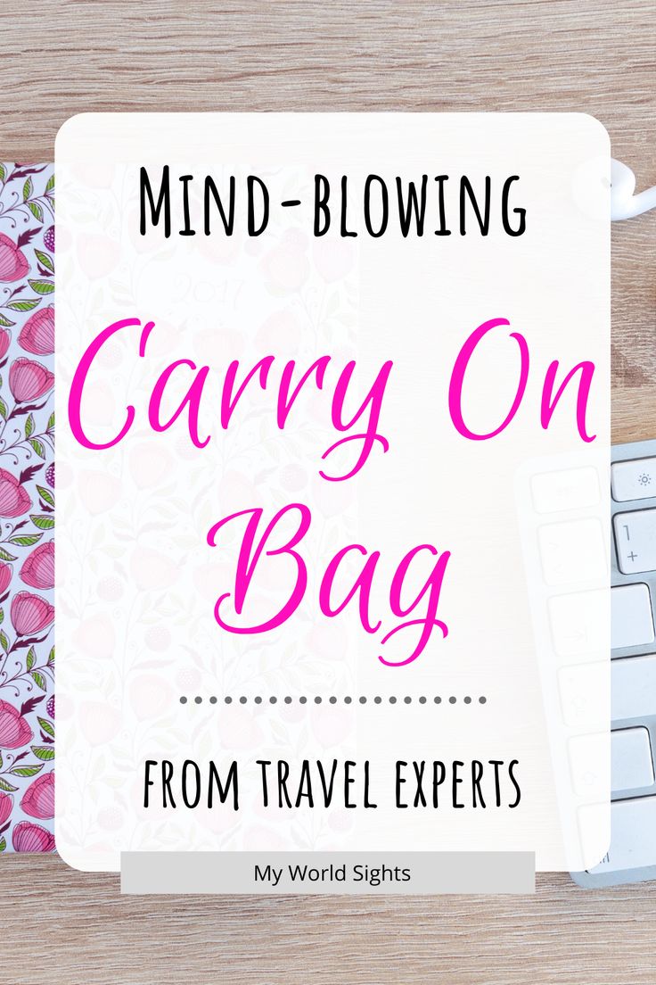 a computer keyboard and mouse with the words carry on bag from travel experts to my world sights