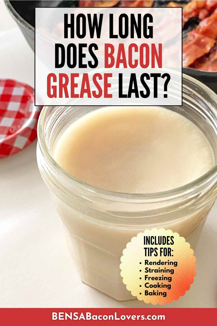 A jar of rendered, solidified bacon grease. How To Cook Thick Bacon, How To Save And Store Bacon Grease, Render Bacon Grease, Rendering Bacon Grease, How To Use Bacon Grease, Storing Bacon Grease, Clarified Bacon Grease, How To Render Bacon Grease, Saving Bacon Grease