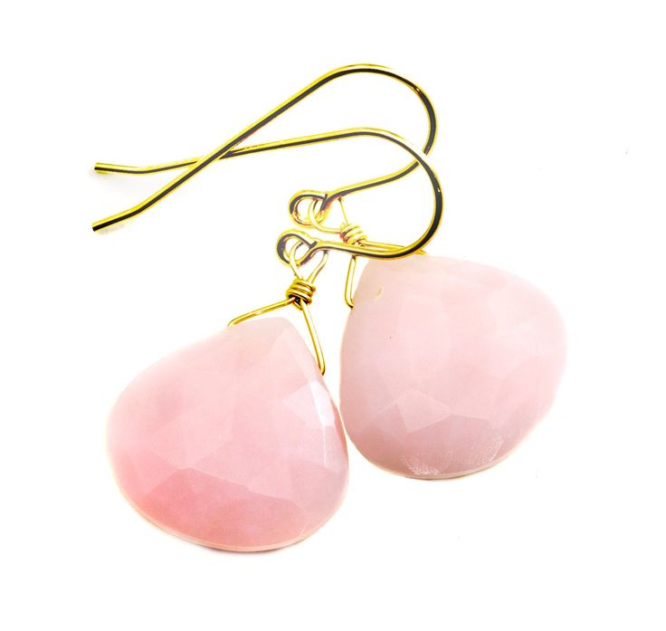 Soft Pink Peruvian Opal earrings. Large faceted heart cut. High quality french earwires - either 14k solid gold or filled or sterling silver available - you choose. Gemstone size is 16mm, 15 carats. Naturally lightweight stones. The mannequin shows the relative size and how they will hang. Pink Opal is naturally very lightweight to wear. Earrings hang 1.4 inches. Please check out my store for more gemstone earrings, bracelets and necklaces. Pink Opal Earrings, Peruvian Opal, Baroque Pearl Earrings, Earrings Large, Opal Earrings, Large Earrings, Pink Opal, Round Earrings, Natural Pearls