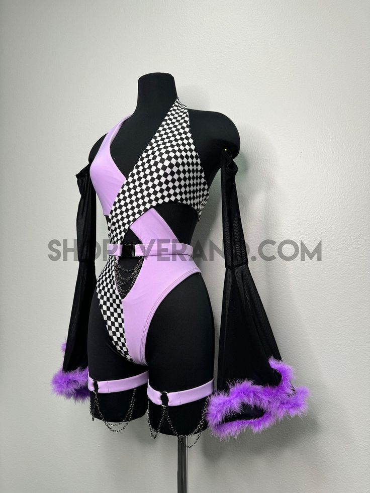 Get ready to turn heads with this electric rave outfit that's perfect for festivals and raves! Available in a wide range of sizes from XS to 4X, ensuring a perfect fit for everyone.item details : fully lined, lycra spandex Set Includes: SleevesLeg StrapsBodysuit Get ready to rock the dance floor in style with this vibrant and energetic ensemble! Don't miss out on this must-have festival set that will have you standing out from the crowd. To learn how to properly put on this suit, please click he Pink Rave Outfits, Neon Rave, Outfit Rave, Rave Fits, Oc Design, Outfit Festival, Rave Outfit, Rave Wear, Rave Outfits