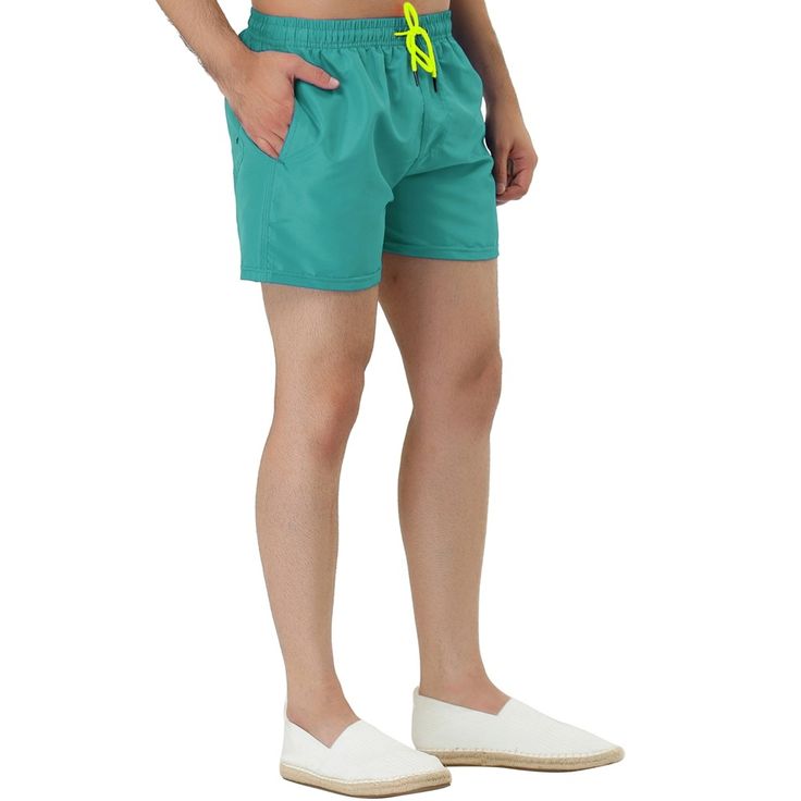 These solid board shorts are the perfect combination of style and functionality. Made of durable and lightweight material, they suit any water-based activity. The solid color design is simple and versatile, making them easy to be paired with any top. The drawstring waist ensures a comfortable and secure fit. Whether you're surfing, swimming or just enjoying a day at the beach, these solid board shorts will keep you looking and feeling great. Beach Swim, Feeling Great, Board Shorts, Swim Shorts, Mens Summer, Drawstring Waist, Color Design, Surfing, Light Blue